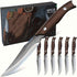 Holzgriff Küchenmesser-Set 6-teilig | Geschenkbox & präzise Klingen